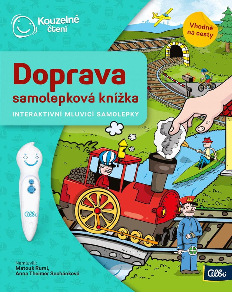 Albi KOUZELNÉ ČTENÍ Samolepková knížka Doprava