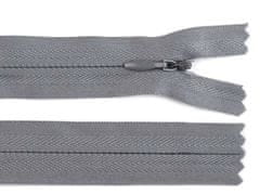 Kraftika 1ks zinc spirálový zip skrytý šíře 3mm délka 40cm