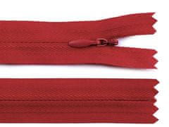 Kraftika 1ks high risk red spirálový zip skrytý šíře 3mm délka 40cm,