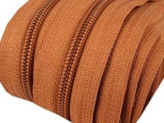 Kraftika 5m burnt orange zip spirálový 5mm metráž pro jezdce typu