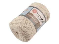 Kraftika 1ks 1 (753) režná světlá pletací příze macrame cotton 250g