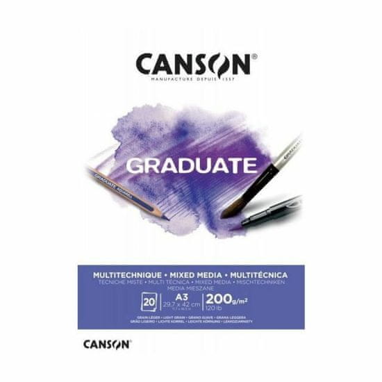 canson Skicák graduate mixed media na mokré techniky