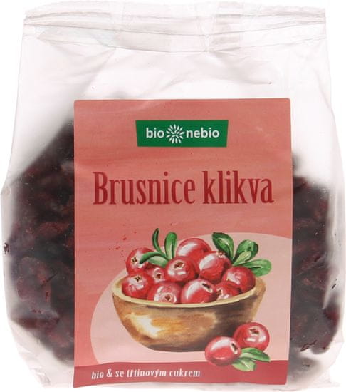 Bionebio Bio brusnice klikva se třtinovým cukrem 200 g