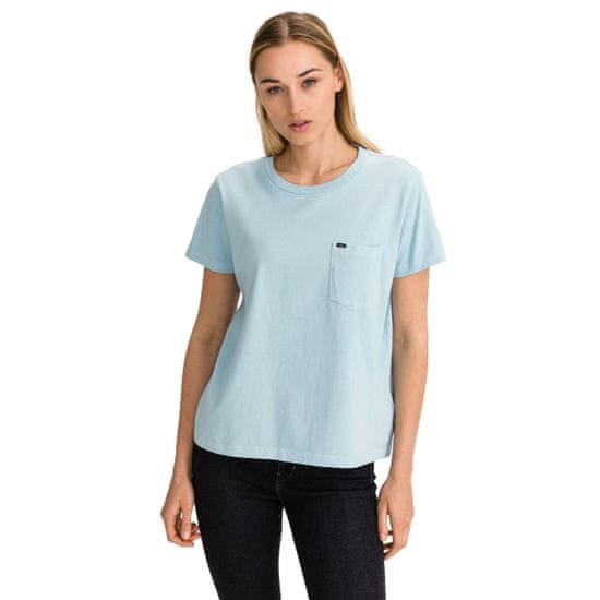 Lee Tričko Garment Dyed Tee Sky Blue