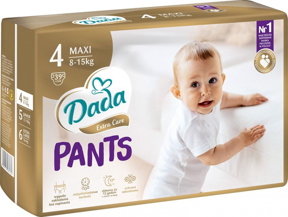 Dada Pantsy Extra care 4 - 8-15 kg 39 ks