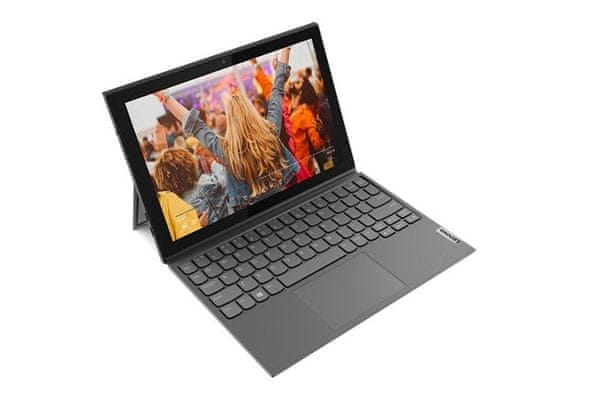  notebook a tablet v jednom zařízení lenovo ideapad duet 3 výkonný lehký přenosný wlan bluetooth wifi ac ips displej s vysokým rozlišením široké pozorovací úhly dolby vision stereo reproduktory výkonný procesor