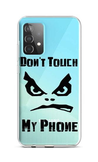 TopQ Kryt Samsung A52 silikon Don't Touch průhledný 57401