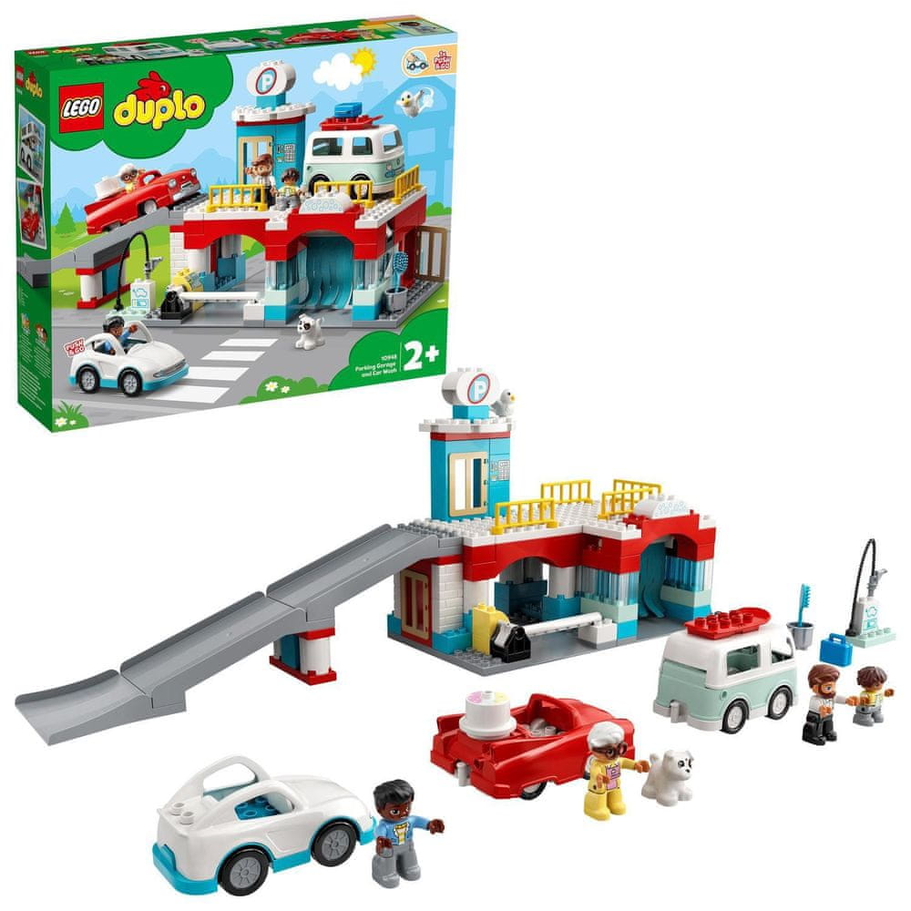 LEGO DUPLO Town 10948 Garáž a myčka aut - rozbaleno