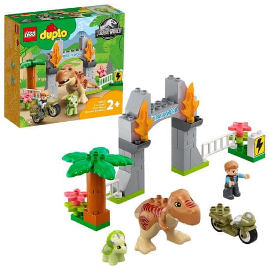 LEGO DUPLO 10939 T-Rex a Triceratops na útěku