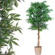 Greatstore Umělá rostlina strom - konopí - 150 cm