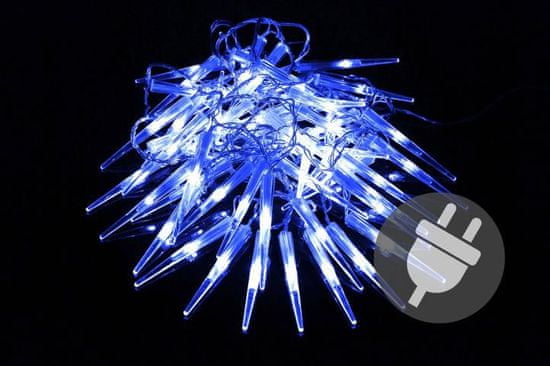 Greatstore Vánoční dekorativní rampouchy, 60 LED, modré