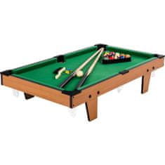 Greatstore Mini kulečník pool s příslušenstvím 92 x 52 x 19 cm - světlý