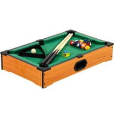 Greatstore Mini kulečník pool s příslušenstvím 51 x 31 x 10 cm - světlý