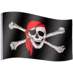 Greatstore FLAGMASTER Pirátská vlajka Jolly Roger, 120 x 80 cm