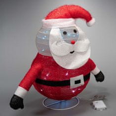 Greatstore Vánoční dekorace - Santa Claus, 30 LED, 58 cm