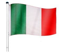 shumee Vlajkový stožár vč. vlajky Itálie - 650 cm