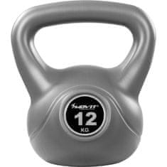 Greatstore Kettlebell činka šedá - 12 kg