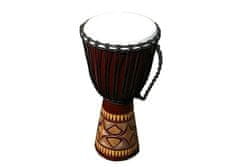 Greatstore Africký buben Djembe, 70 cm - ručně řezaný