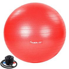 Greatstore MOVIT Gymnastický míč s nožní pumpou, 55 cm, červený