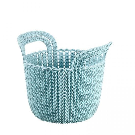 shumee kulatý košík KNIT 3L - sv. modrá CURVER