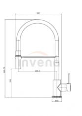 Invena KAMELEON BZ-29-L08-C Dřezová baterie, zelená - Invena