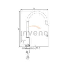 Invena JOGA PLUS BZ-32-P04-C Dřezová baterie, černá - Invena