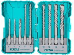 Total Vrtáky TACSDL30901 Vrtáky, sada 9ks, SDS Plus, industrial, SDS Plus