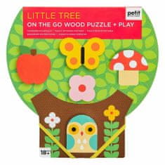 Petit collage Petitcollage robustní dřevěné puzzle malý strom