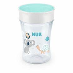 Kraftika Nuk hrnek magic cup s víčkem 230ml tyrkysová