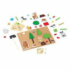 Bigjigs Toys Kreativní zatloukací hra život v lese