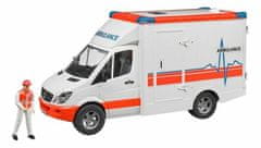 Bruder Mb sprinter sanitka s figurkou model v měřítku 1:16