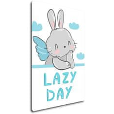 Impresi Obraz Blue and grey bunny - 40 x 60 cm