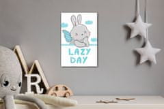 Impresi Obraz Blue and grey bunny - 40 x 60 cm