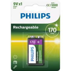 Philips 9V 1ks 170mAh Rechargeables (9VB1A17/10)