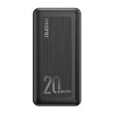 DUDAO K12PQ+ Power Bank 20000mAh 2x USB QC 3.0 PD 20W, černý