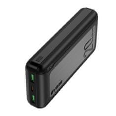 DUDAO K12PQ+ Power Bank 20000mAh 2x USB QC 3.0 PD 20W, bílý