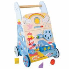 Bigjigs Toys Bigjigs baby dřevěné aktivní chodítko moře