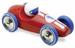 Vilac Závodní auto gm červené s modrými koly