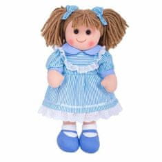 Bigjigs Toys Látková panenka amelia 38 cm