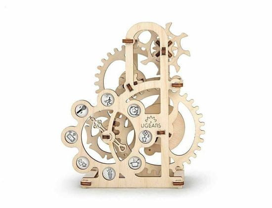 UGEARS 3d dřevěné mechanické puzzle dynamometr