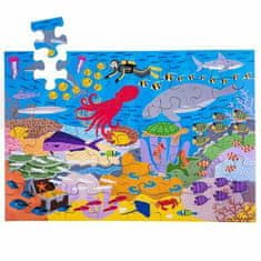 Bigjigs Toys Podlahové puzzle podmořský svět 48dílků