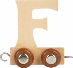 Small foot Dřevěný vláček vláčkodráhy abeceda písmeno f
