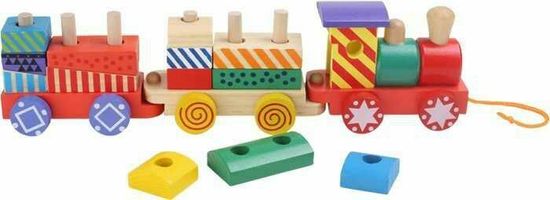 Small foot Dřevěné hračky - vlak pestrobarevný