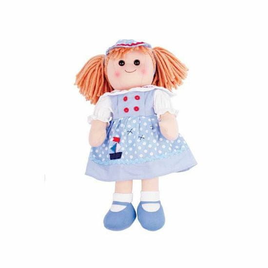 Bigjigs Toys Látková panenka louise 38 cm