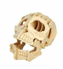 Kraftika Woodcraft dřevěné 3d puzzle lebka