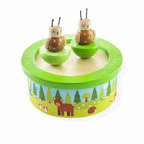 Bigjigs Toys Dřevěná hrací skříňka woodland