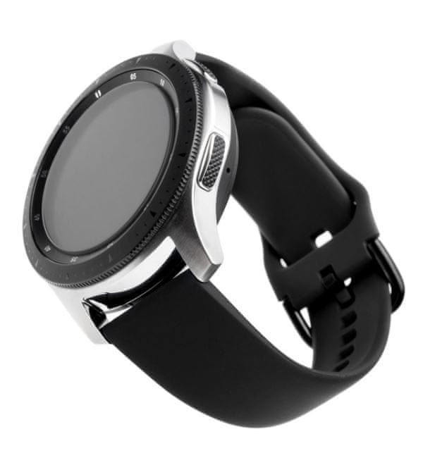 FIXED Silikonový řemínek Silicone Strap s šířkou 22mm pro smartwatch, černý FIXSST-22MM-BK