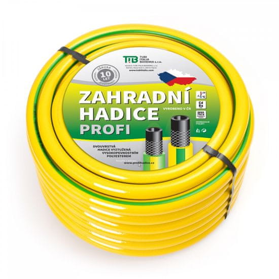 TUBI Zahradní hadice Astra Yellow Profi 3/4" - 20m