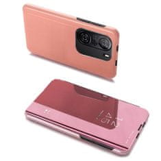 OEM Knížkové pouzdro na Xiaomi Poco F3 / Mi 11i s průhlednou přední stranou pink