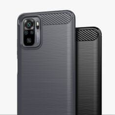 IZMAEL Pouzdro Carbon Bush TPU pre Xiaomi Redmi Note 10/Redmi Note 10S - Modrá KP10703